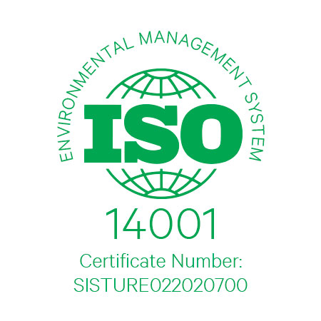 ISO 14001 Environmental Management System certificate logo